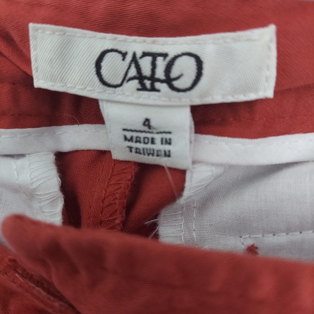 Rust-colored Cato Capris - Picture 3 of 3